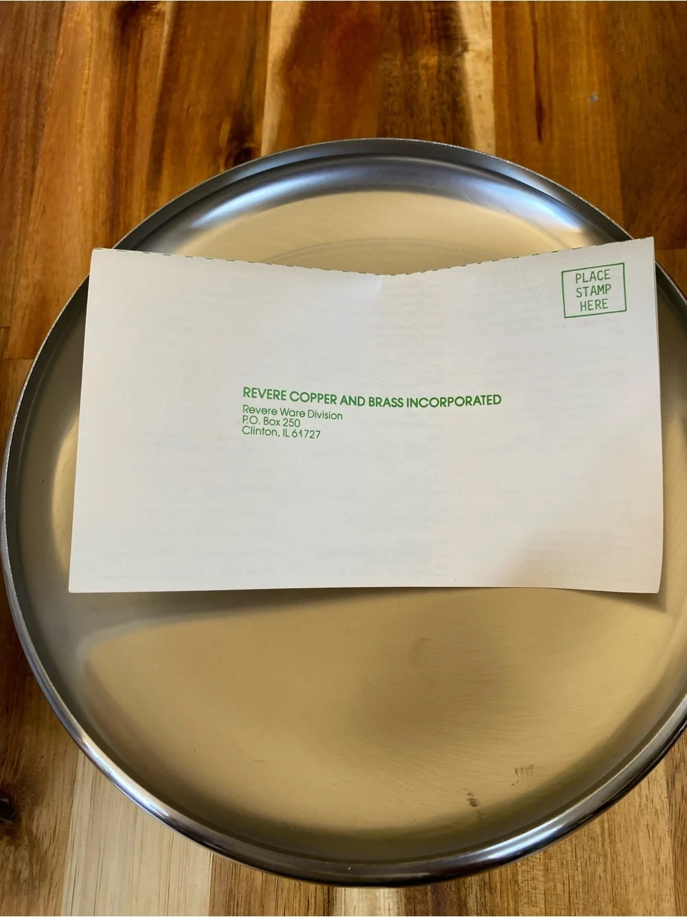 Vintage Revere Ware 1801 Stainless Steel 3 Qt Pot W Lid Copper Bottom 1403 NIB